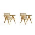 Designed To Furnish Hamlet Accent Chair, Nature Cane, 2PK DE3592281